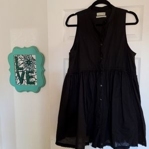 Back cotton dress